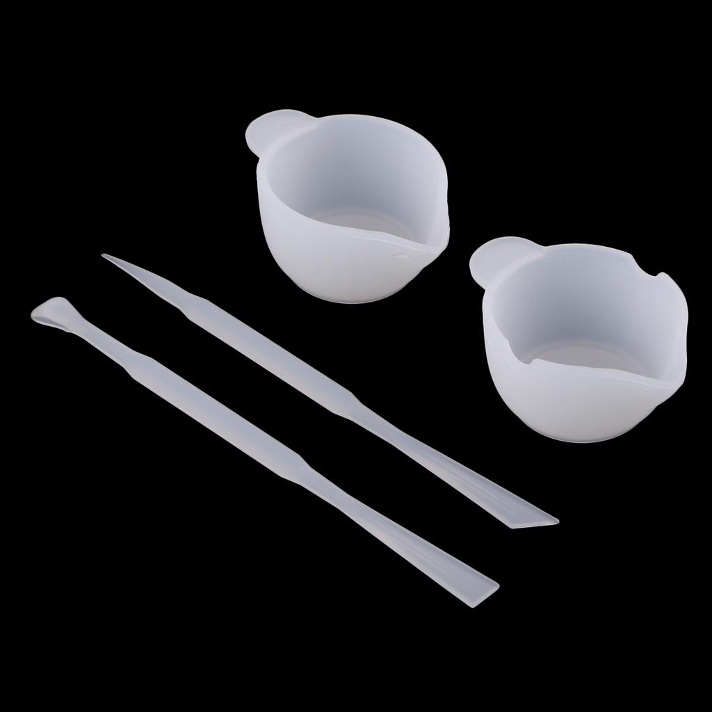 Mixing Cup Silicone - Transparent Silicone Mixing Cups Mold Set