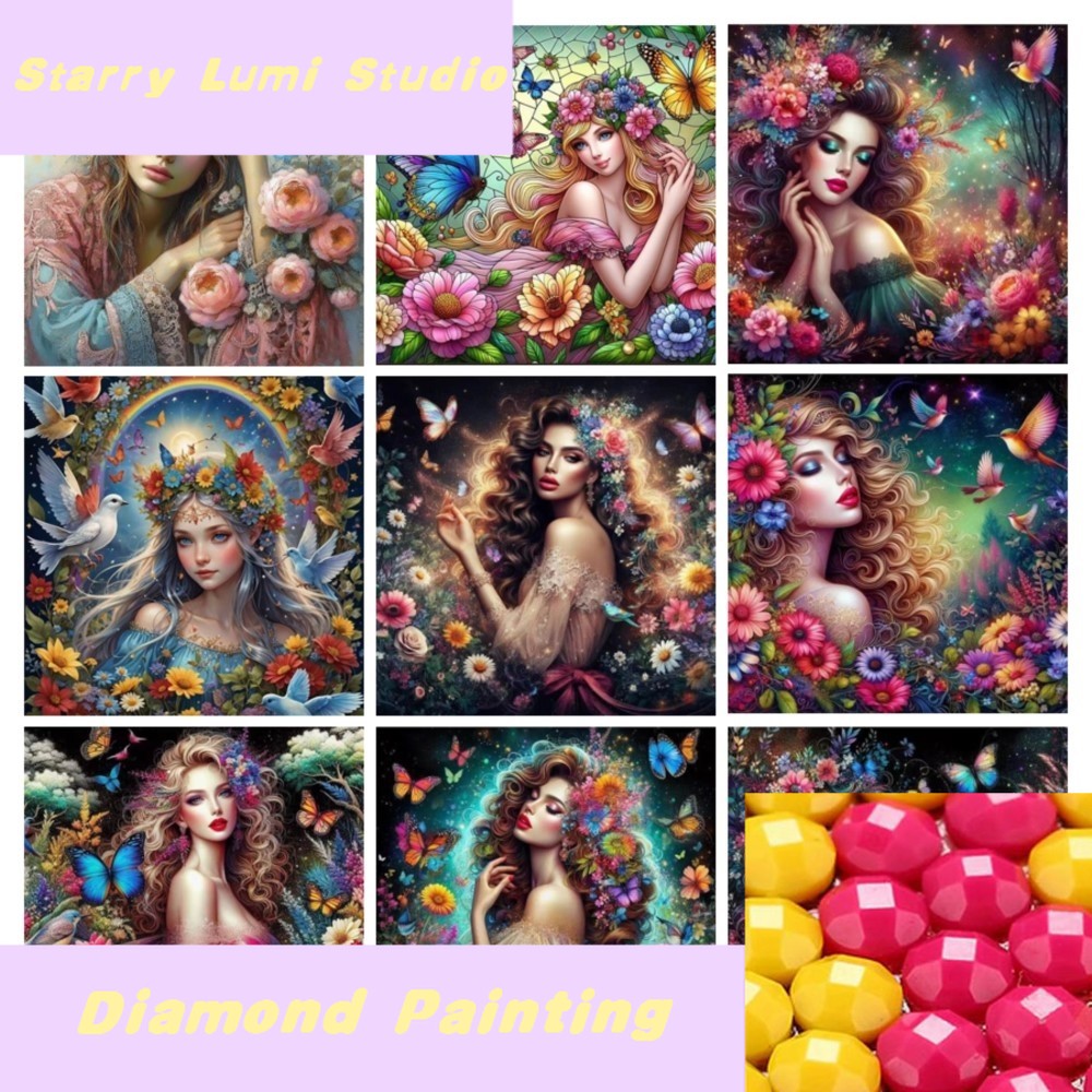 Resin Jewelry Kit - Diy 5d Diamond Painting Flower Full