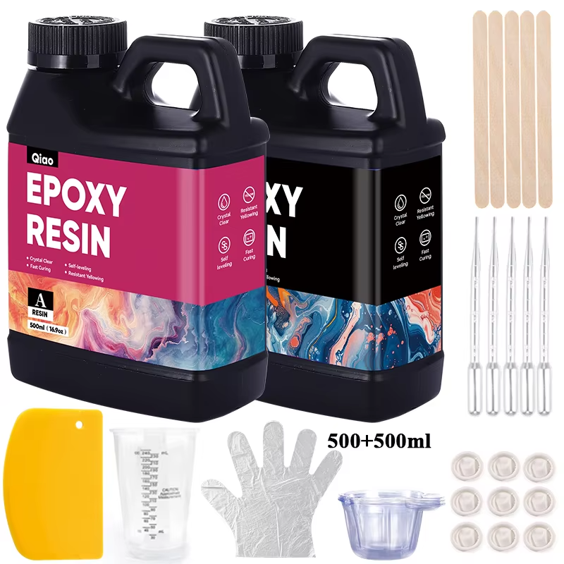 Epoxy Uv Resin Kit - 500ml 1000ml Easy Mixing Epoxy Resin