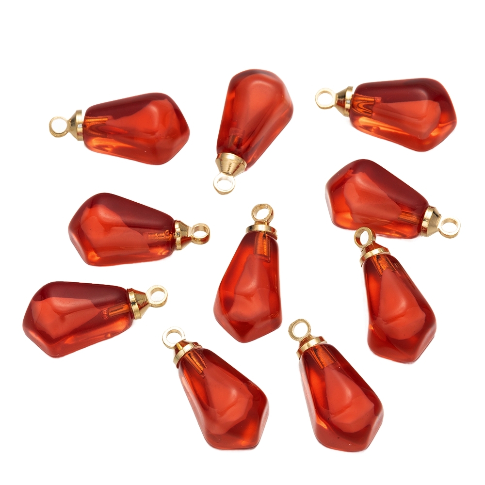 Resin Crafts - 10Pcs Resin Pomegranate Seed Food Charms