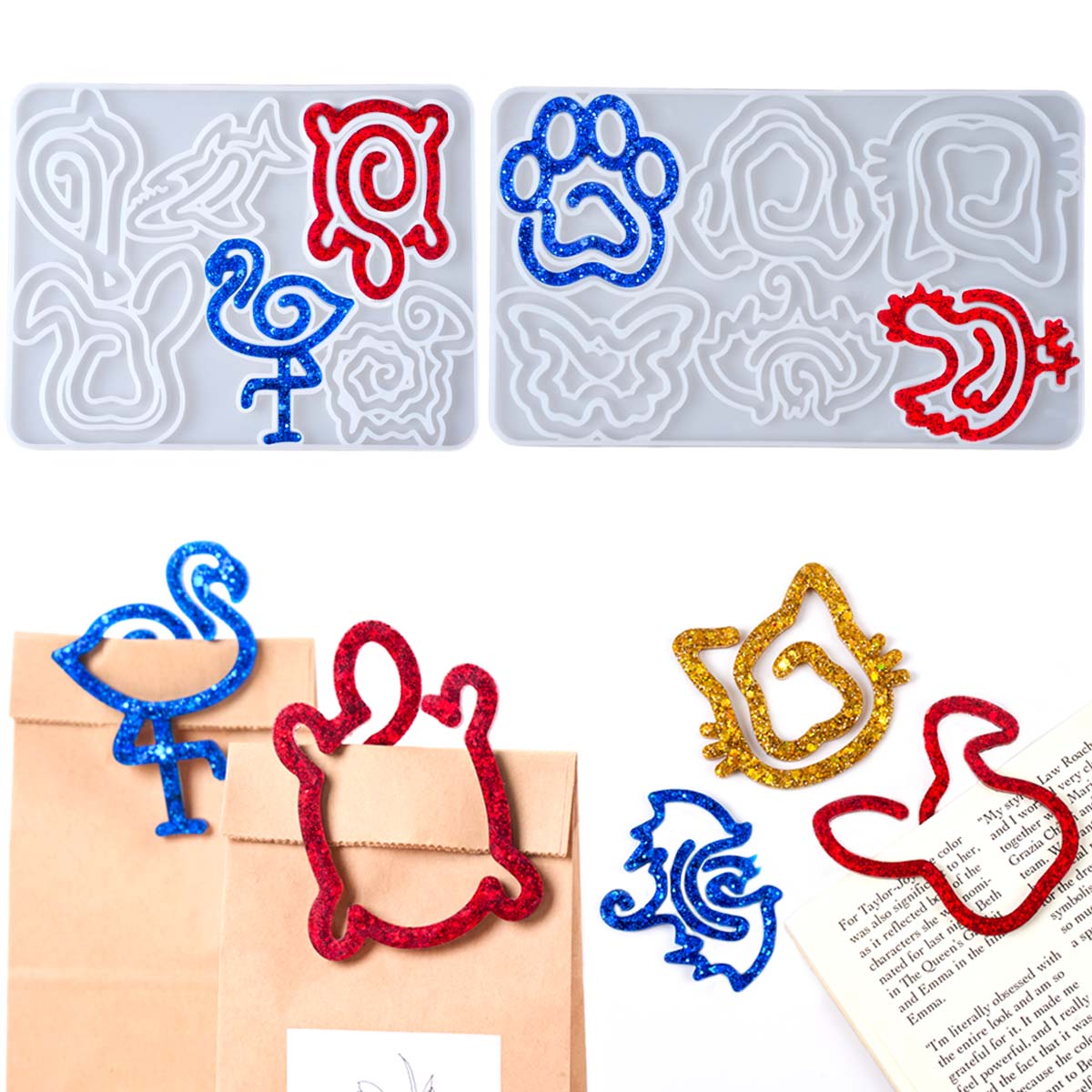 Resin Craft Projects - 3D Animal Bookmark Silicone Mold DIY