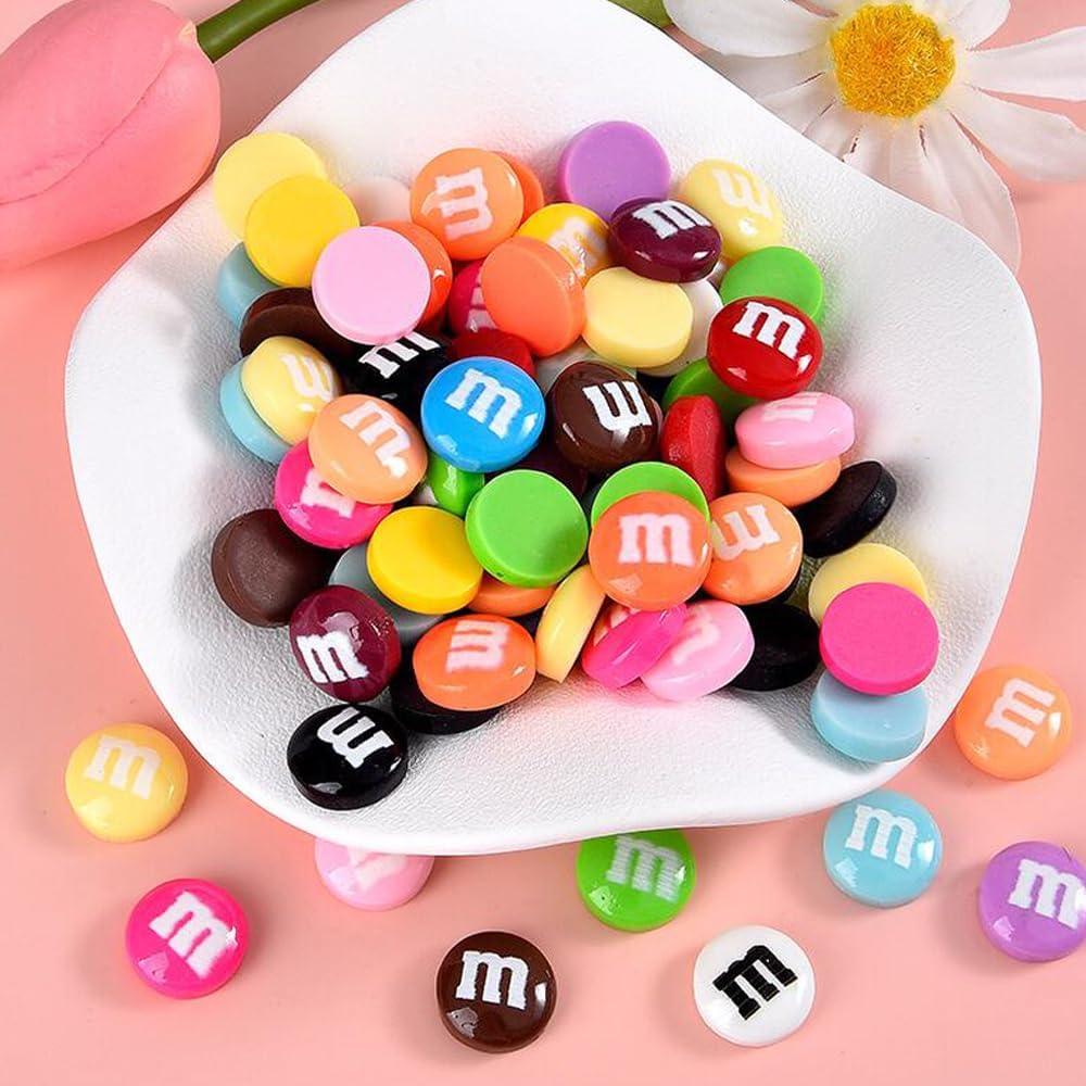 Resin Craft Projects - 20pcs Resin Candy Chocolate Beads M