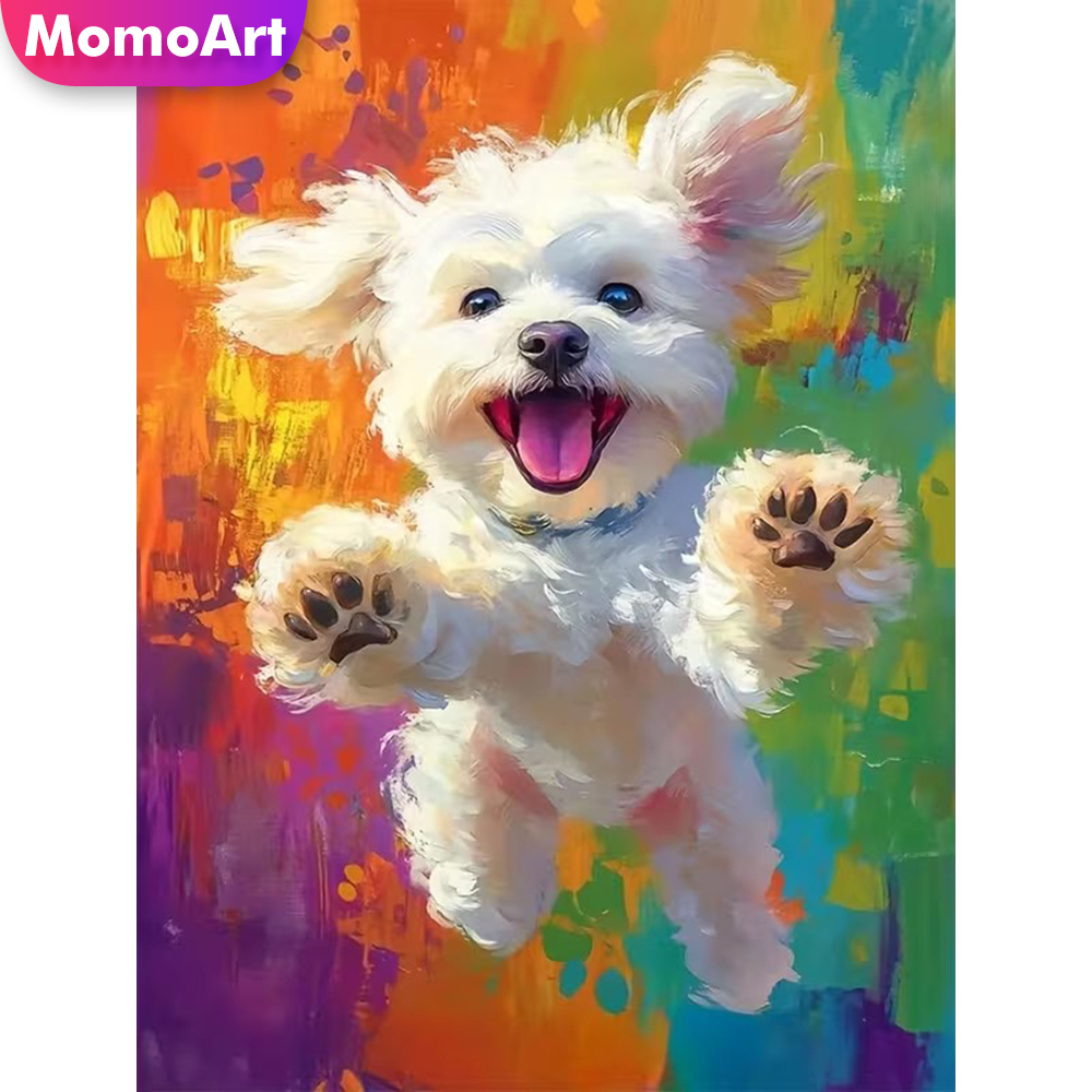 Resin Craft For Beginners - Momoart DIY Diamond Painting Dog Animal