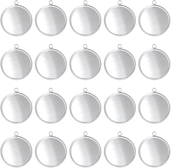 20 Pieces Stainless Steel Roun - Resin Crafts 리뷰 및 가격