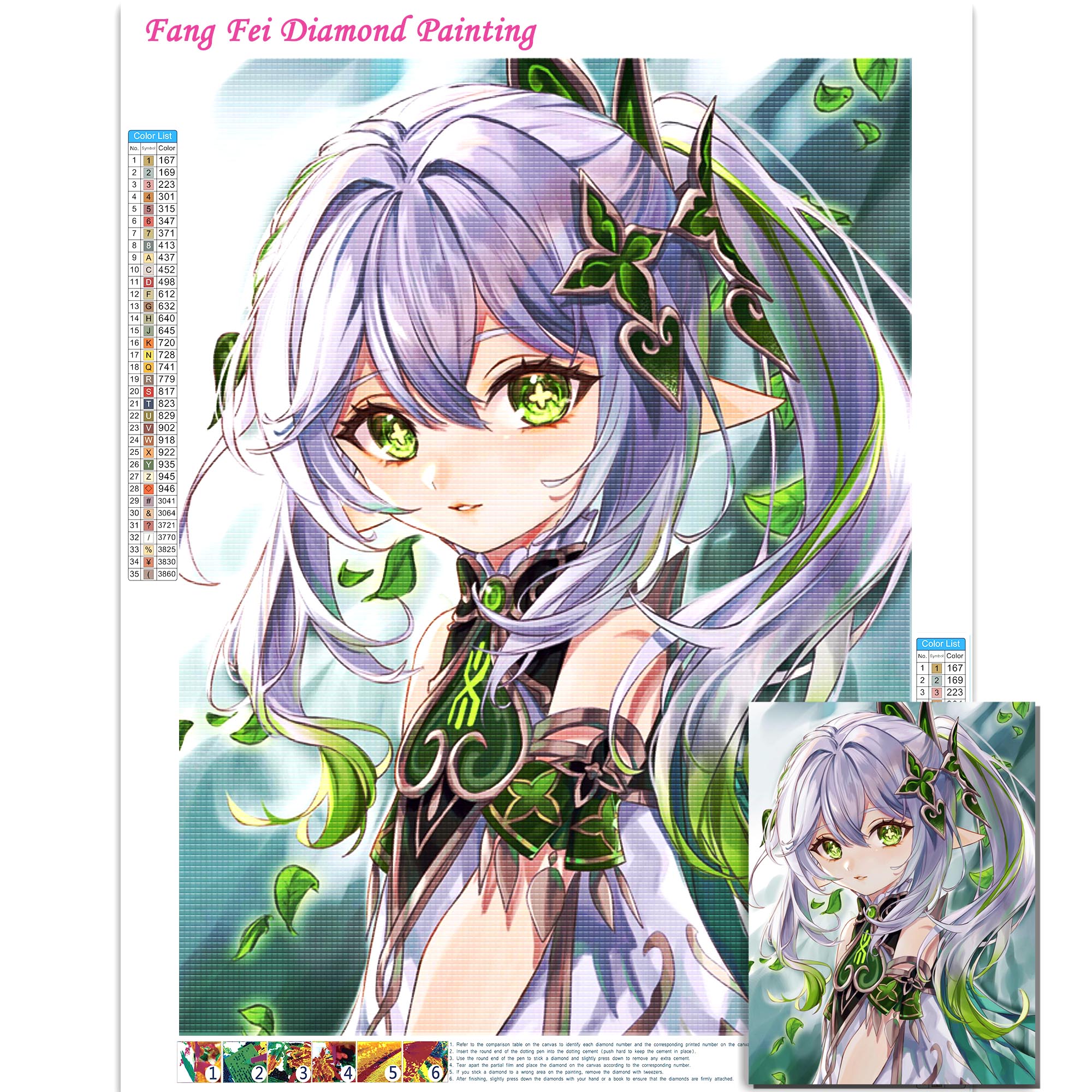 Anime Genshin Impact Full Dril - Resin Craft Genshin 리뷰 및 가격