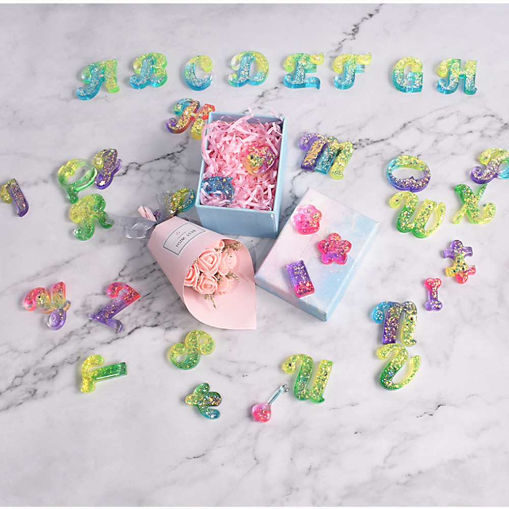 Alphabet Epoxy Resin Silicone  - Resin Pigment Set 리뷰 및 가격