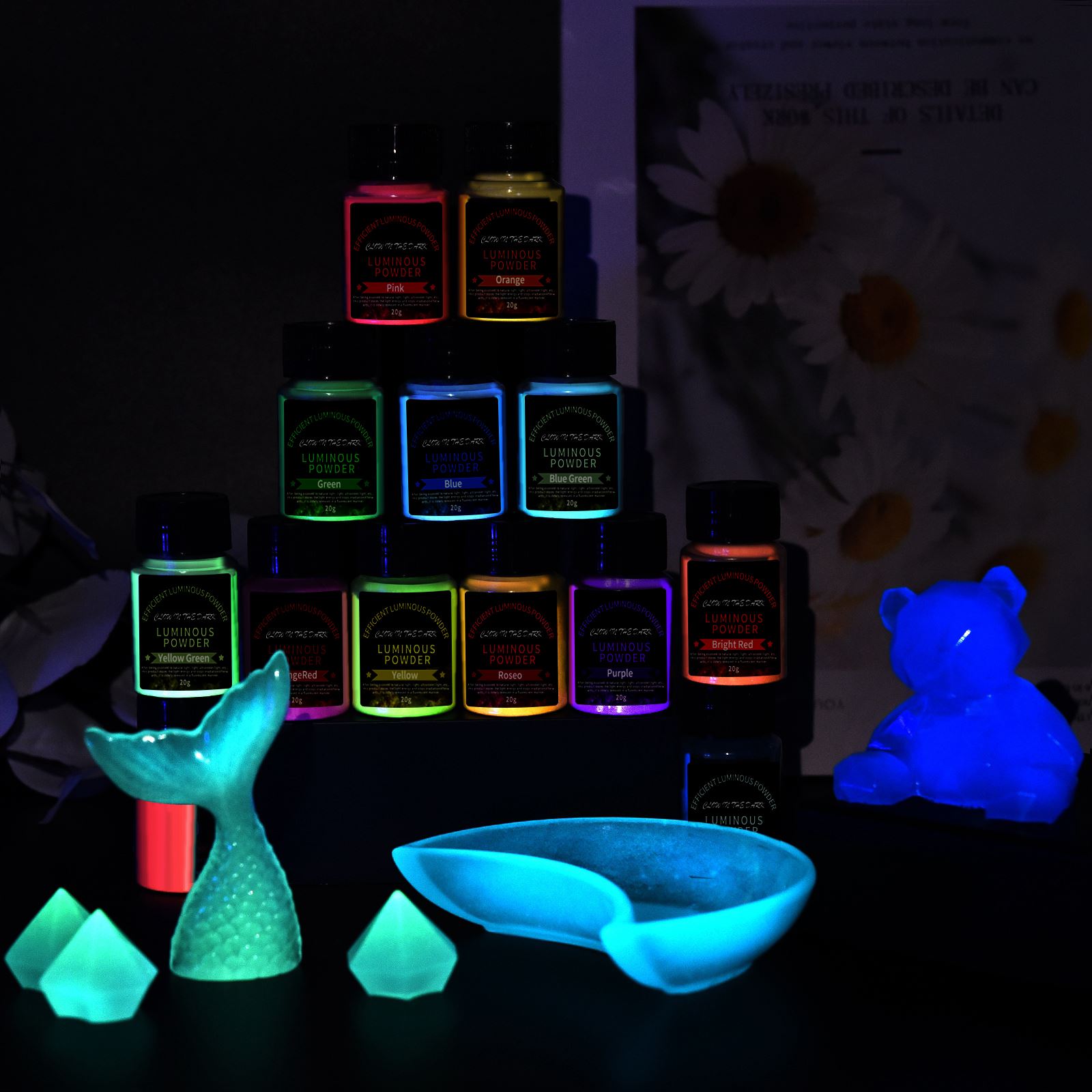 20g Long Lasting Bright Lumino - Resin Pigment Set 리뷰 및 가격