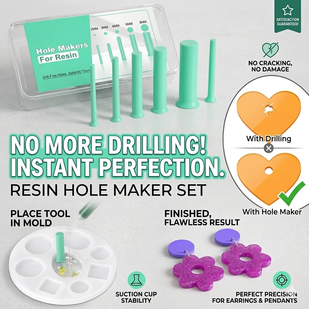 35pcs Resin Hole Maker Set 2-8 - Epoxy Uv Resin Kit 리뷰 및 가격