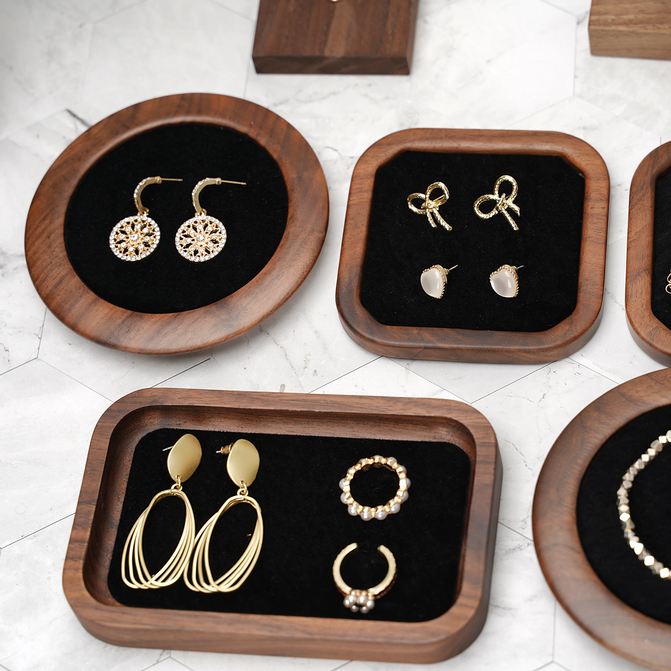 Solid Wood Jewelry Tray Bracel - Wood Ring Blank 리뷰 및 가격