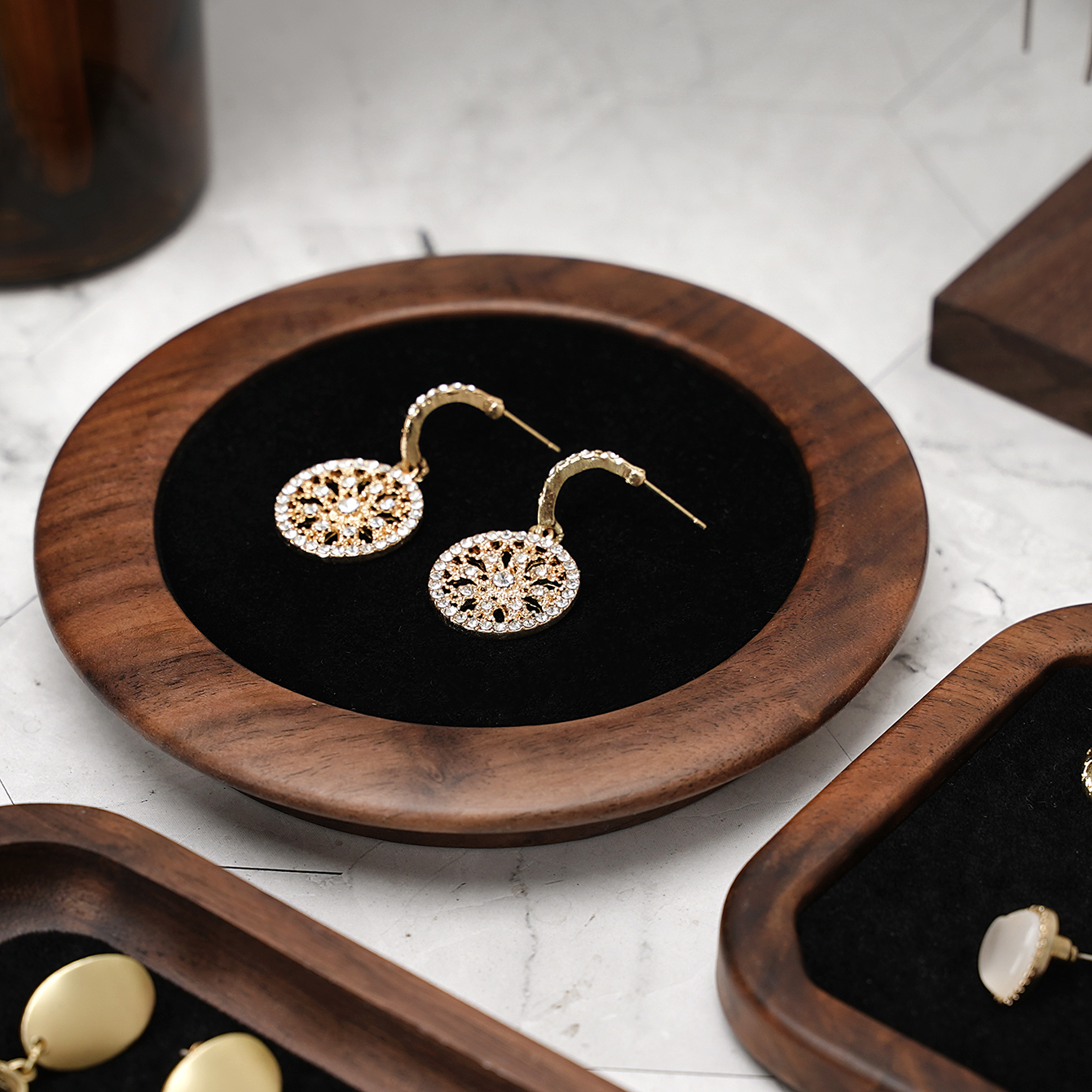 Solid Wood Jewelry Tray Bracel - Wood Ring Blank 리뷰 및 가격