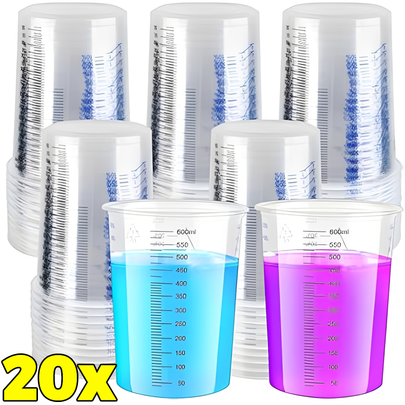 Transparent Plastic Measuring  - Mixing Cup Silicone 리뷰 및 가격
