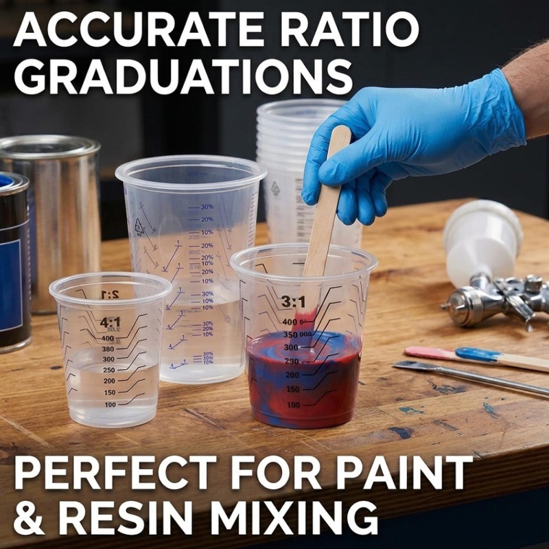 Transparent Plastic Measuring  - Mixing Cup Silicone 리뷰 및 가격