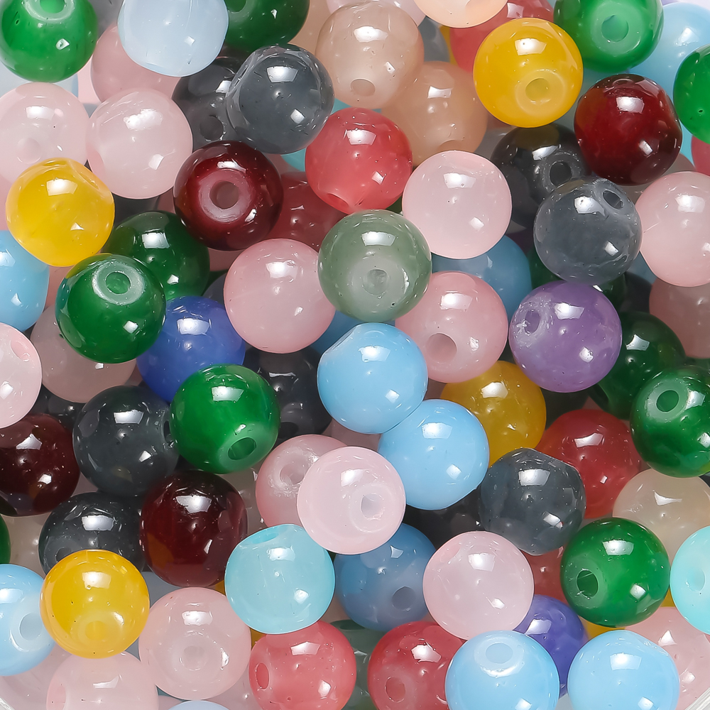30/50pcs 6mm Glass Round Beads - Resin Craft Material 리뷰 및 가격