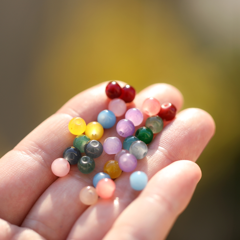 30/50pcs 6mm Glass Round Beads - Resin Craft Material 리뷰 및 가격
