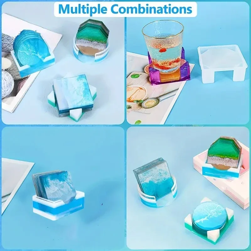 5Pcs/Set DlY Epoxy Resin Cup C - Coaster Mold Round 리뷰 및 가격