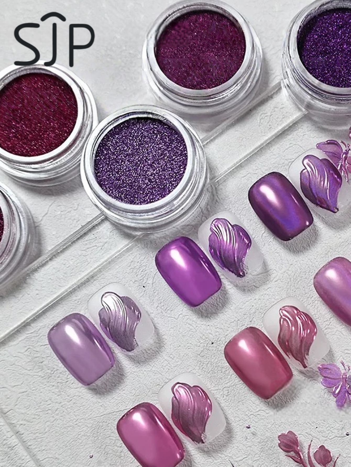 6-piece Electric Purple Series - Resin Glitter Pack 리뷰 및 가격
