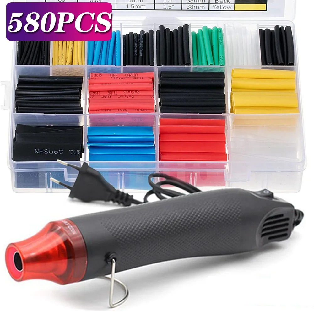 580/530/127PCS Heat Shrink Tub - Heat Gun Small 리뷰 및 가격