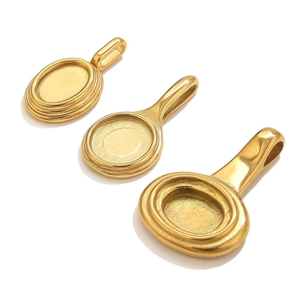 5pcs Stainless Steel Round Ova - Resin Crafts 리뷰 및 가격