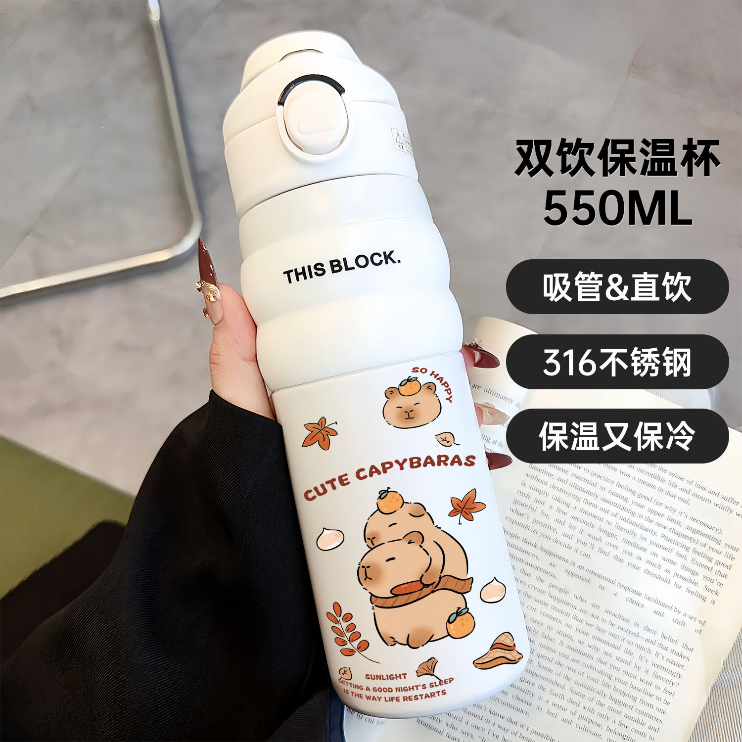 Capybara Cute Children's Insul - Vacuum Chamber Small 리뷰 및 가격