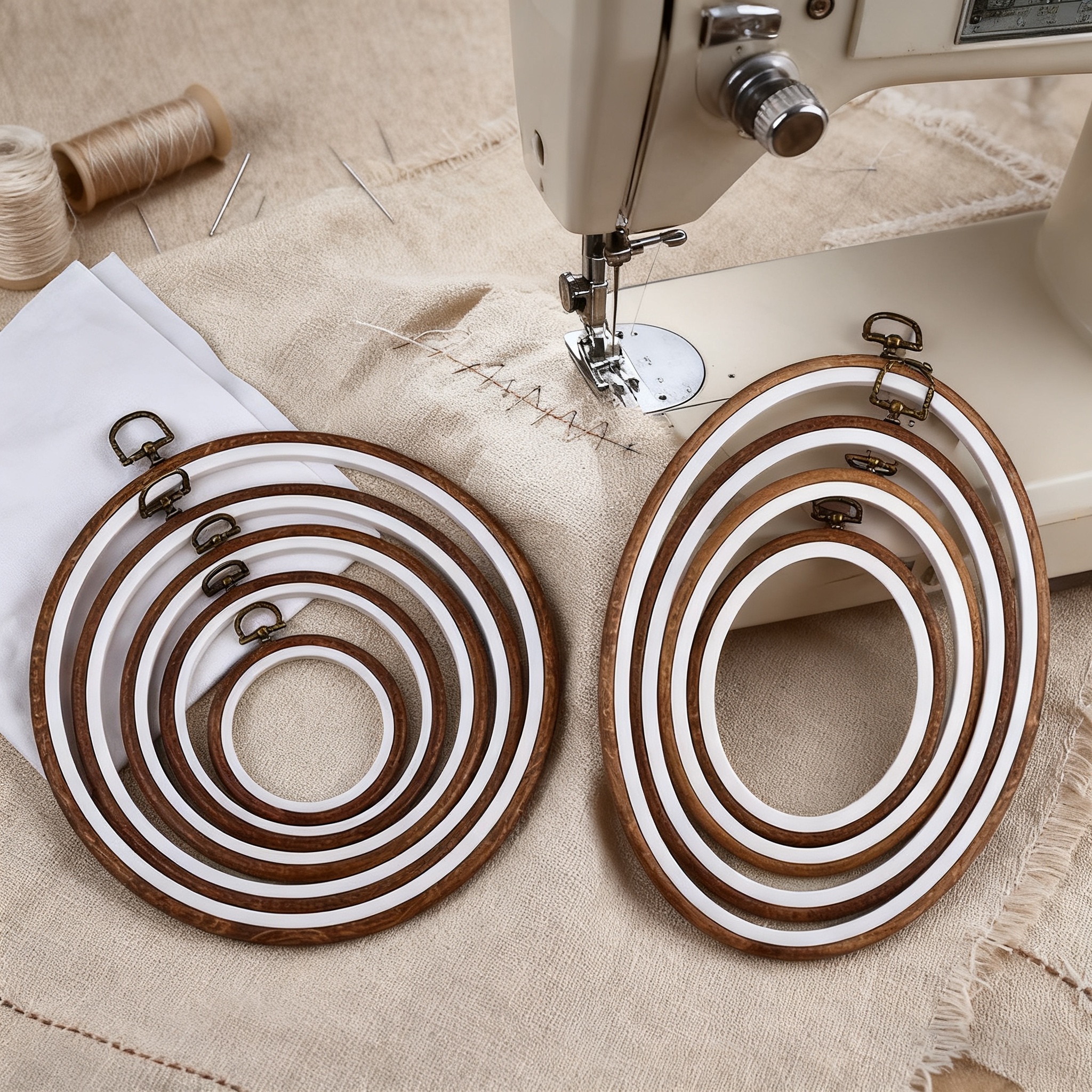10PCS Sewing Tool Round Oval I - Wood Ring Blank 리뷰 및 가격