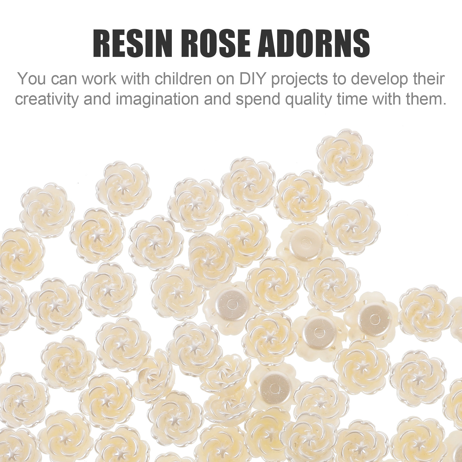 100Pcs Resin Rose Charms Handc - Resin Craft Material 리뷰 및 가격