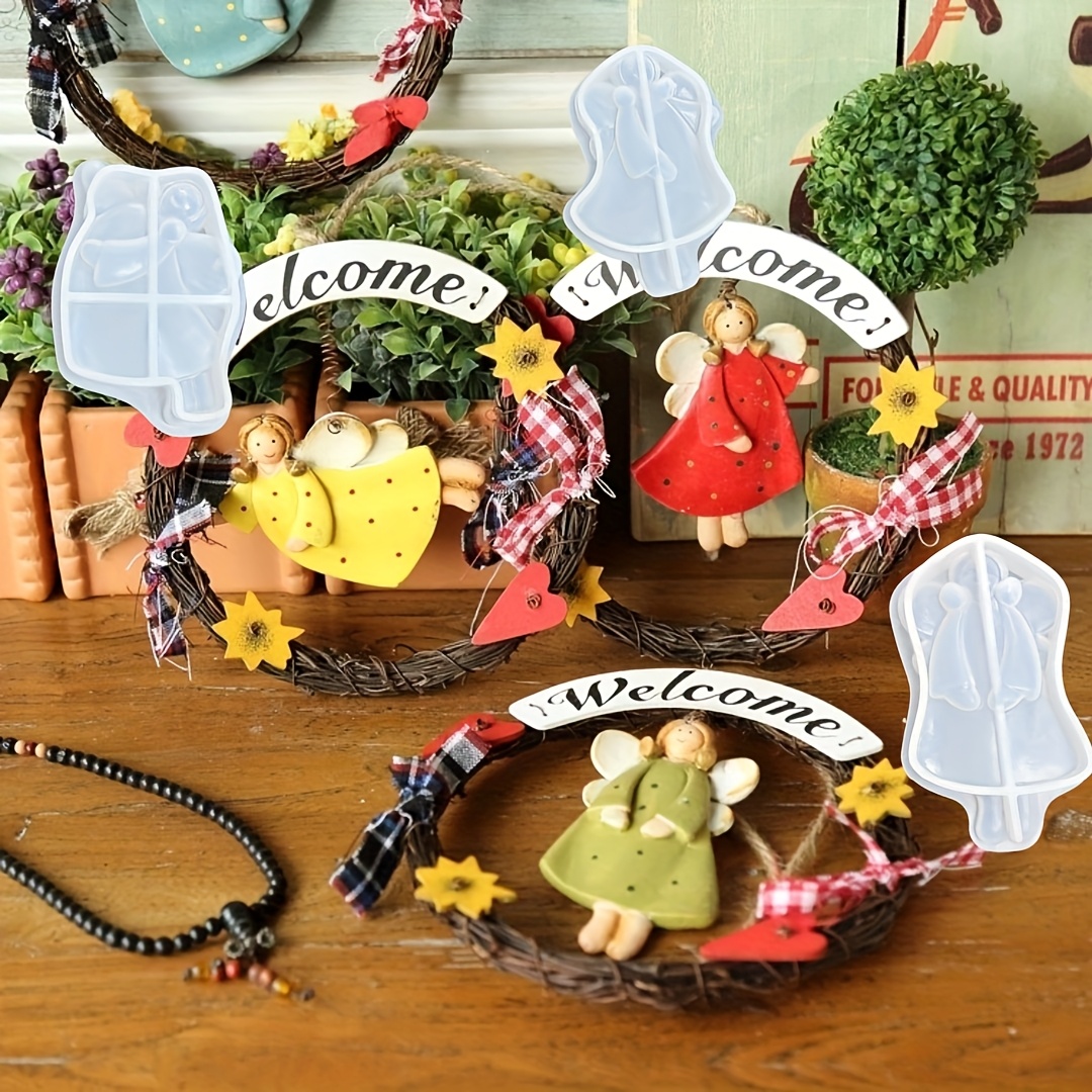 4pcs Angel Pendant Mold, Resin - Resin Craft Ideas 리뷰 및 가격