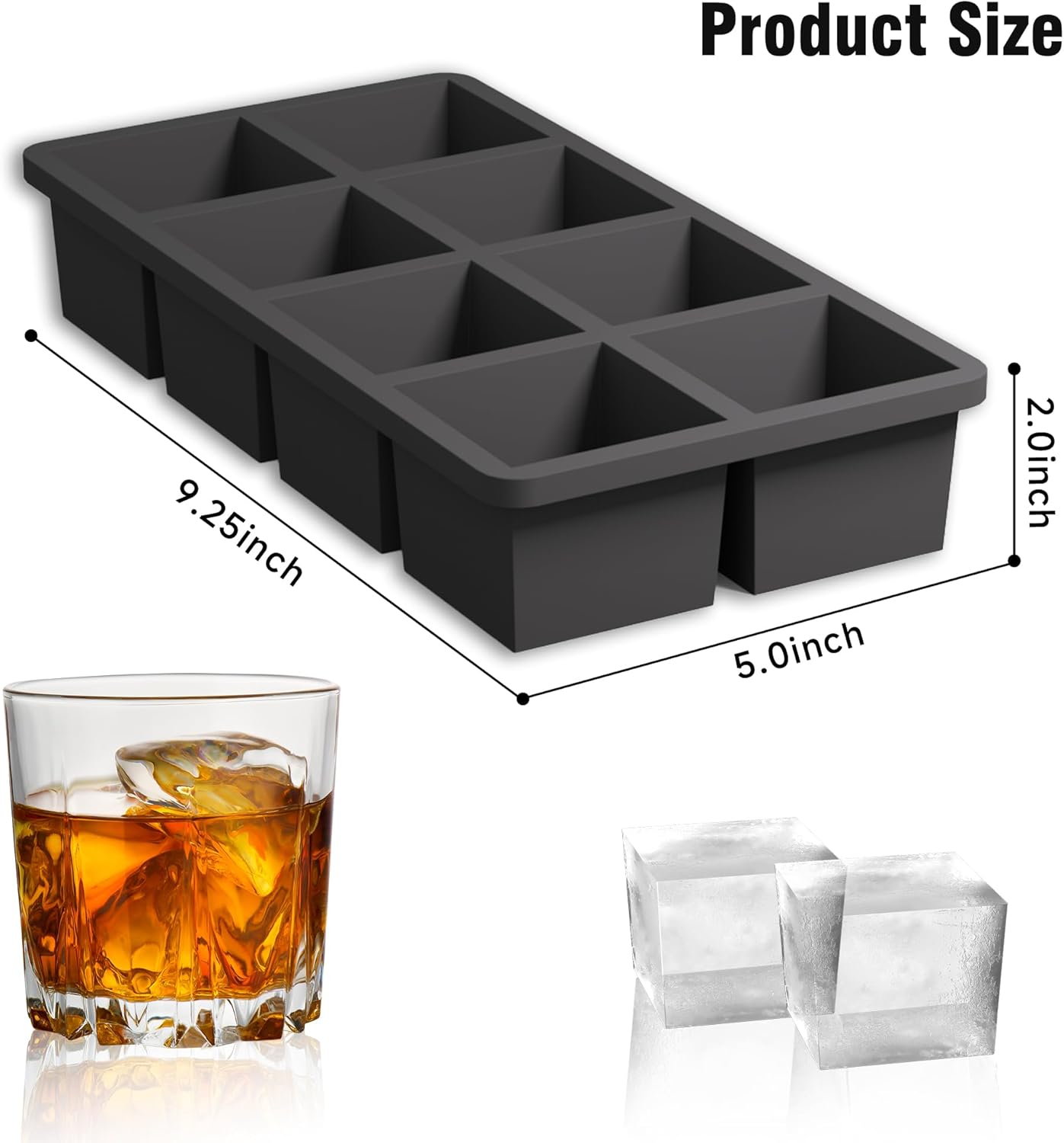 Large Silicone Ice Cube Tray M - Silicone Mold Tray 리뷰 및 가격