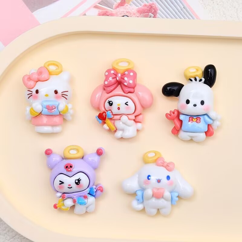 20PCS Resin Cartoon Angel DIY  - Resin Craft Ideas 리뷰 및 가격
