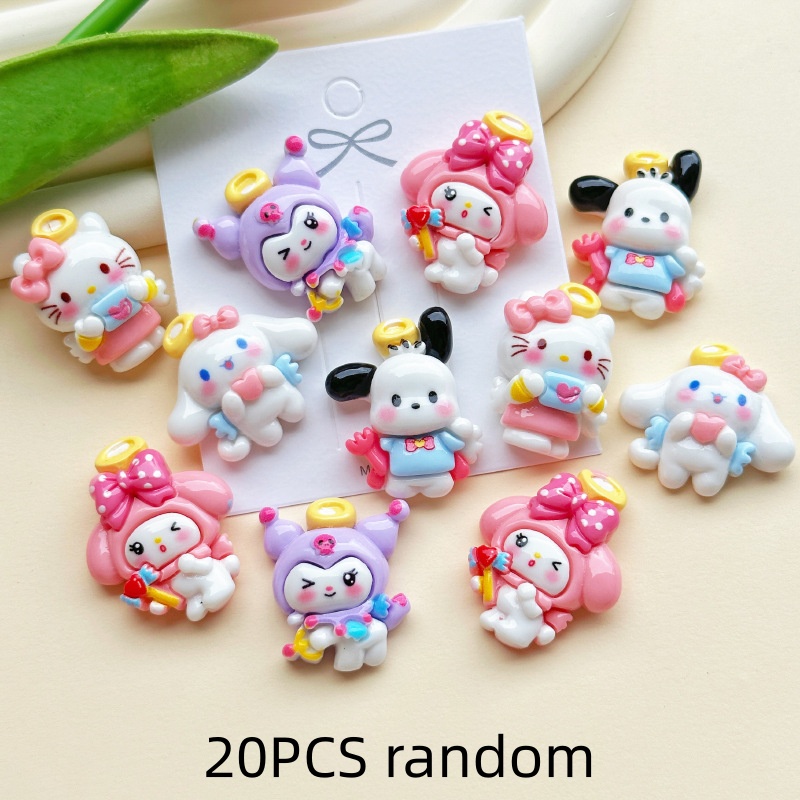 20PCS Resin Cartoon Angel DIY  - Resin Craft Ideas 리뷰 및 가격