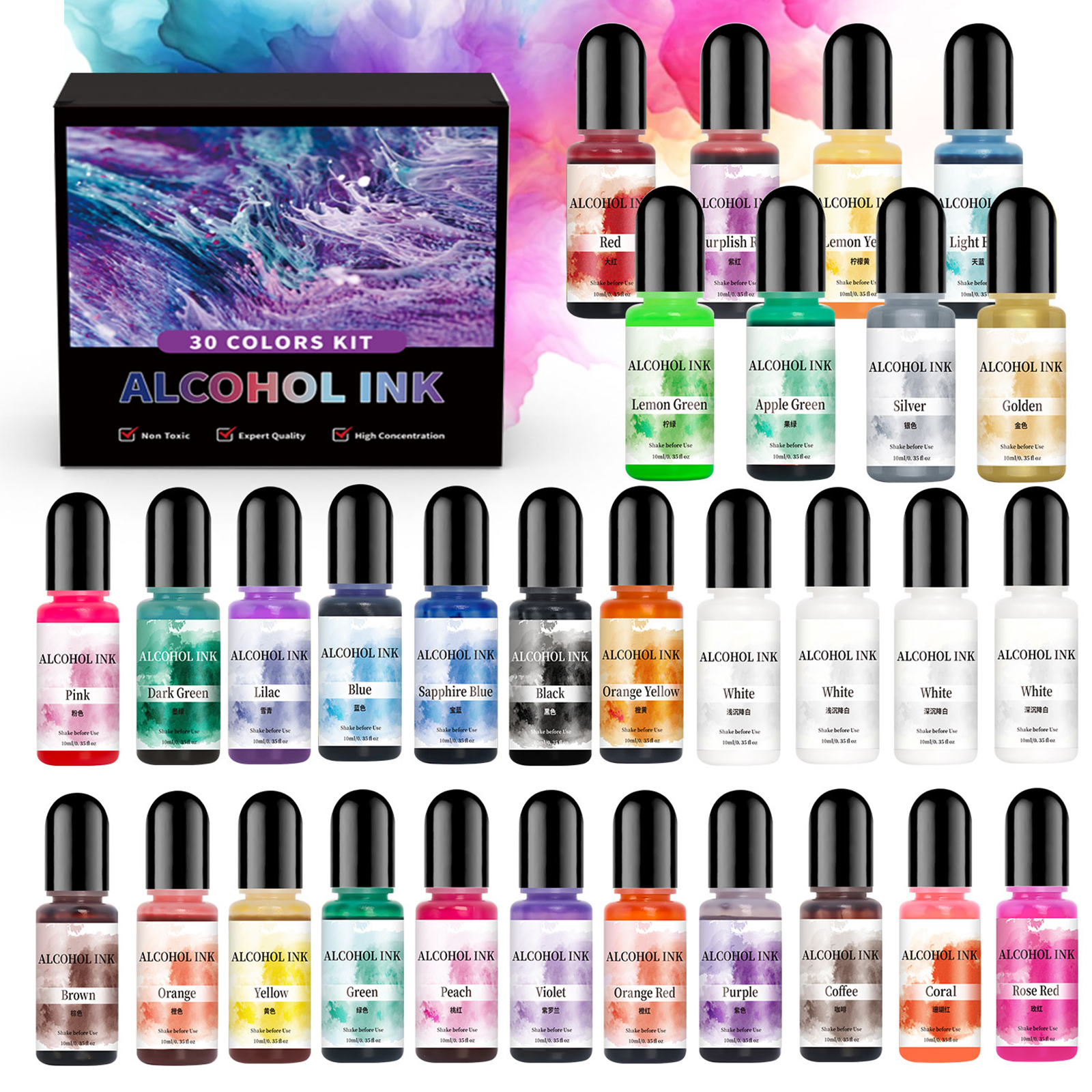 1set Art Ink Alcohol Epoxy Res - Resin Dye Alcohol 리뷰 및 가격