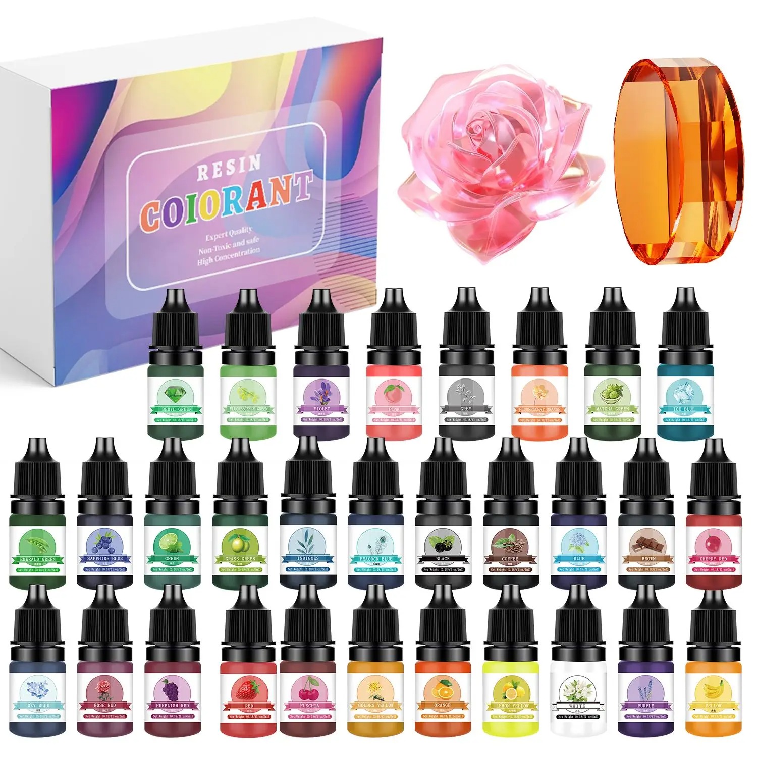 30Colors 5ml Epoxy Resin Pigme - Resin Pigment Set 리뷰 및 가격