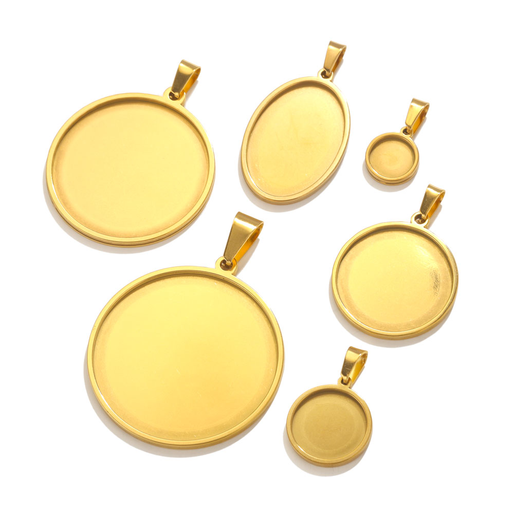 5pcs Stainless Steel Pendant C - Bezels Set Pendant 리뷰 및 가격