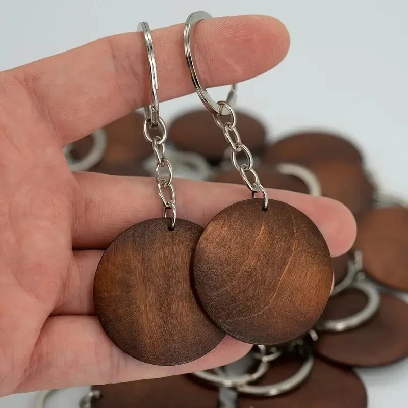 10Pcs Wooden Keychains Vintage - Wood Ring Blank 리뷰 및 가격