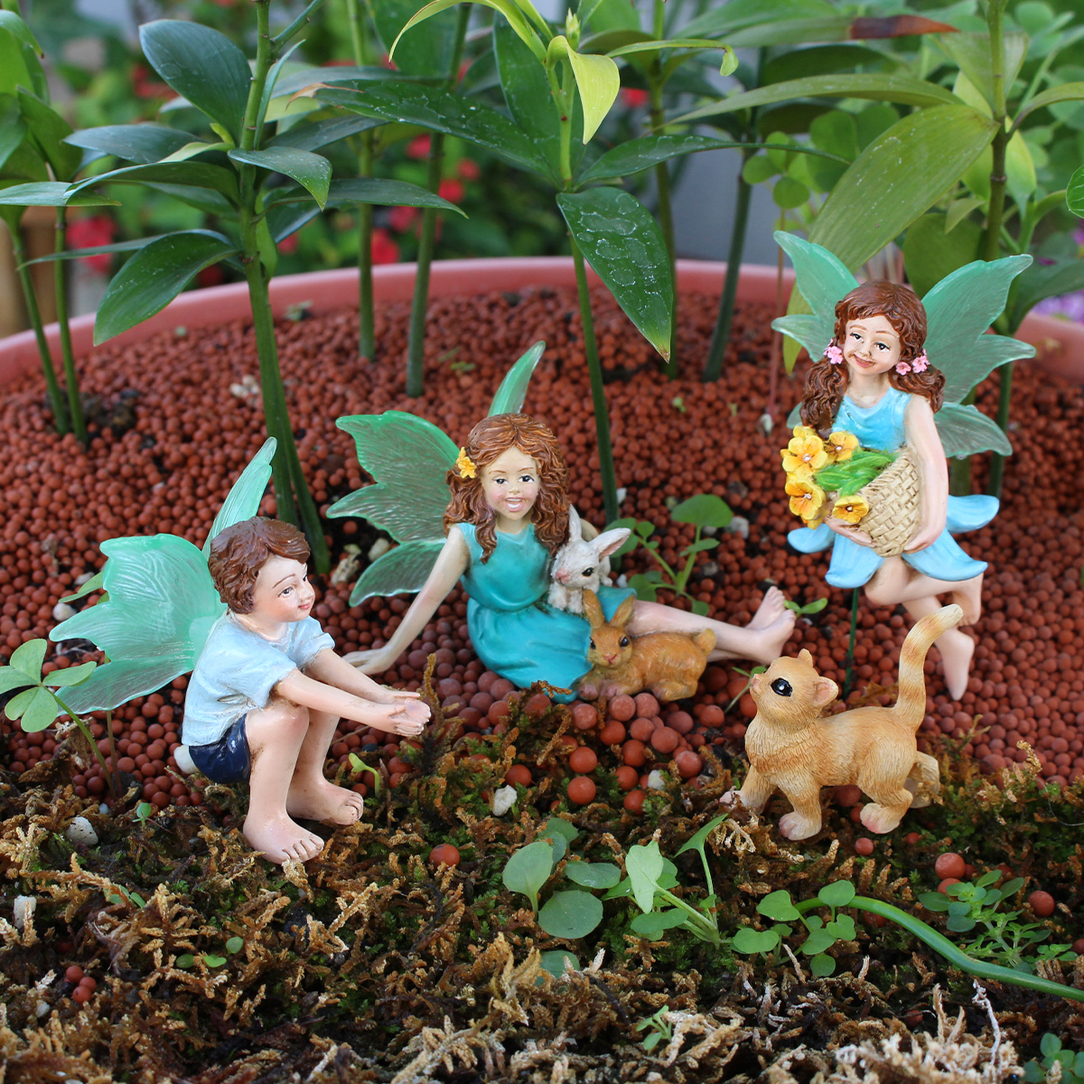 4pc Flower Fairy and Animal Pa - Resin Craft Ideas 리뷰 및 가격