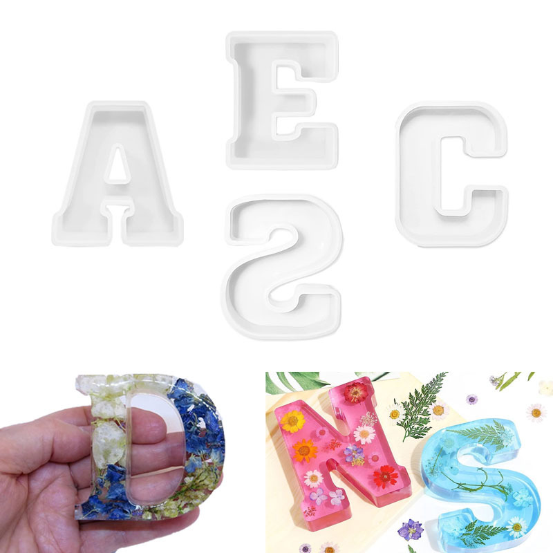 1pc A-Z Letter Silicone Molds  - Resin Craft Ideas 리뷰 및 가격