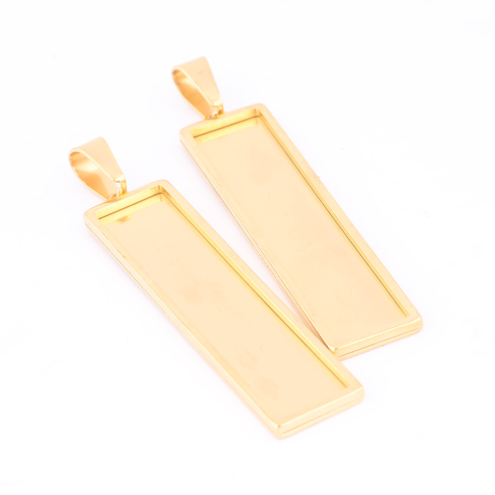 5pcs Stainless Steel Gold Plat - Bezels Set Pendant 리뷰 및 가격