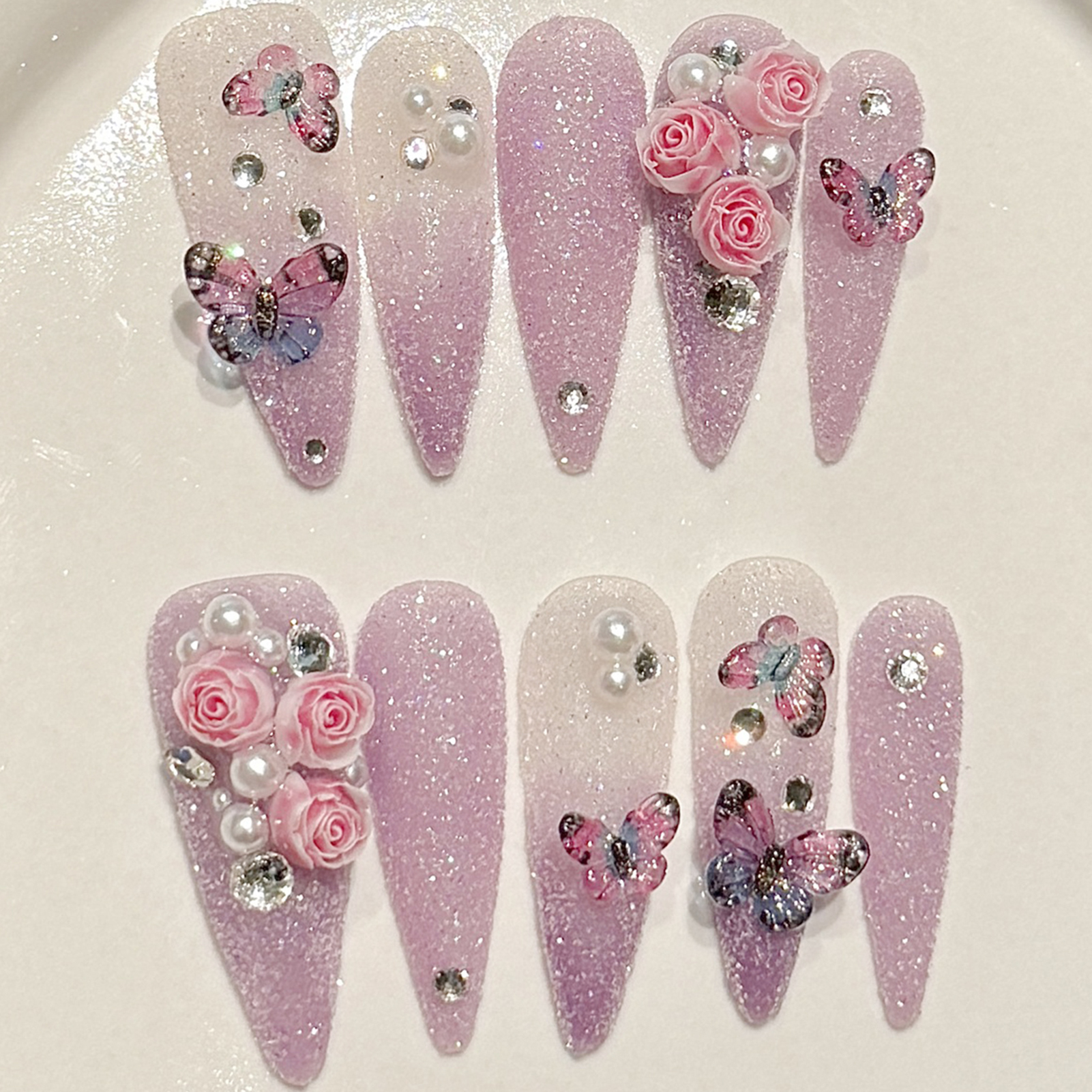 10pcs Long Stiletto Handmade F - Resin Craft Material 리뷰 및 가격