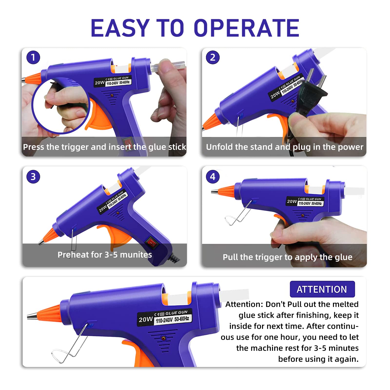 20W Hot Melt Glue Gun Househol - Heat Gun Small 리뷰 및 가격