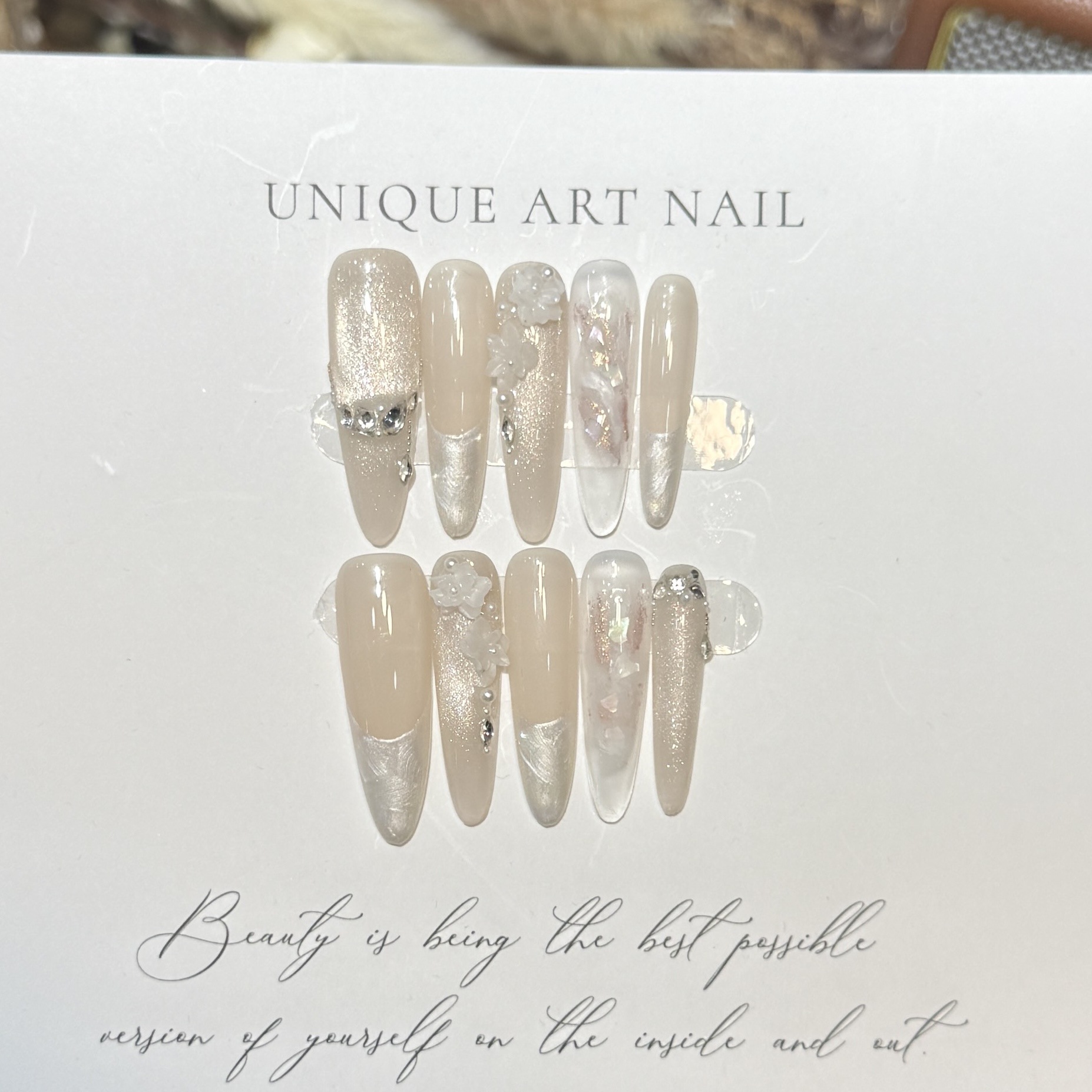 Press On Nails 10PCS Purple Fa - Resin Craft Material 리뷰 및 가격