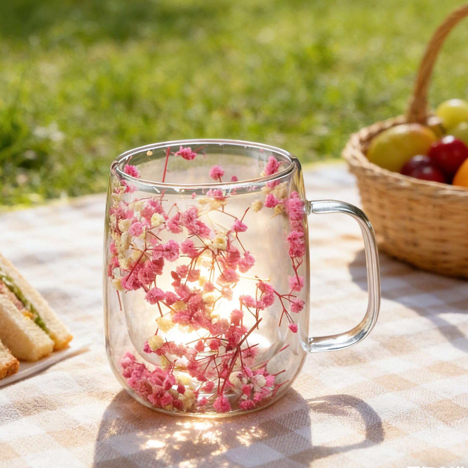 450ml Double Wall Glass Coffee - Dried Flower Bulk 리뷰 및 가격