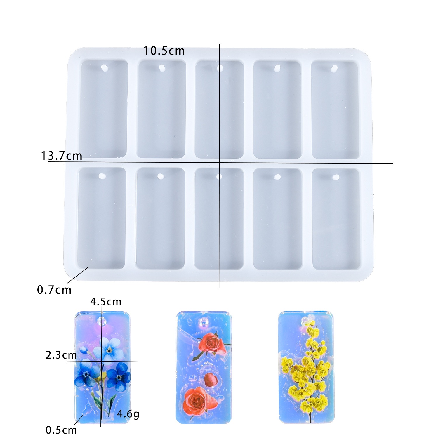 DIY epoxy resin mold 10-connec - Silicone Mold Tray 리뷰 및 가격