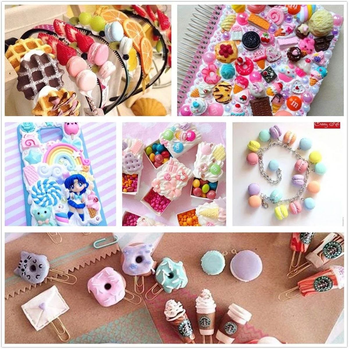30pcs Random Candy Slime Charm - Resin Craft Supplies 리뷰 및 가격