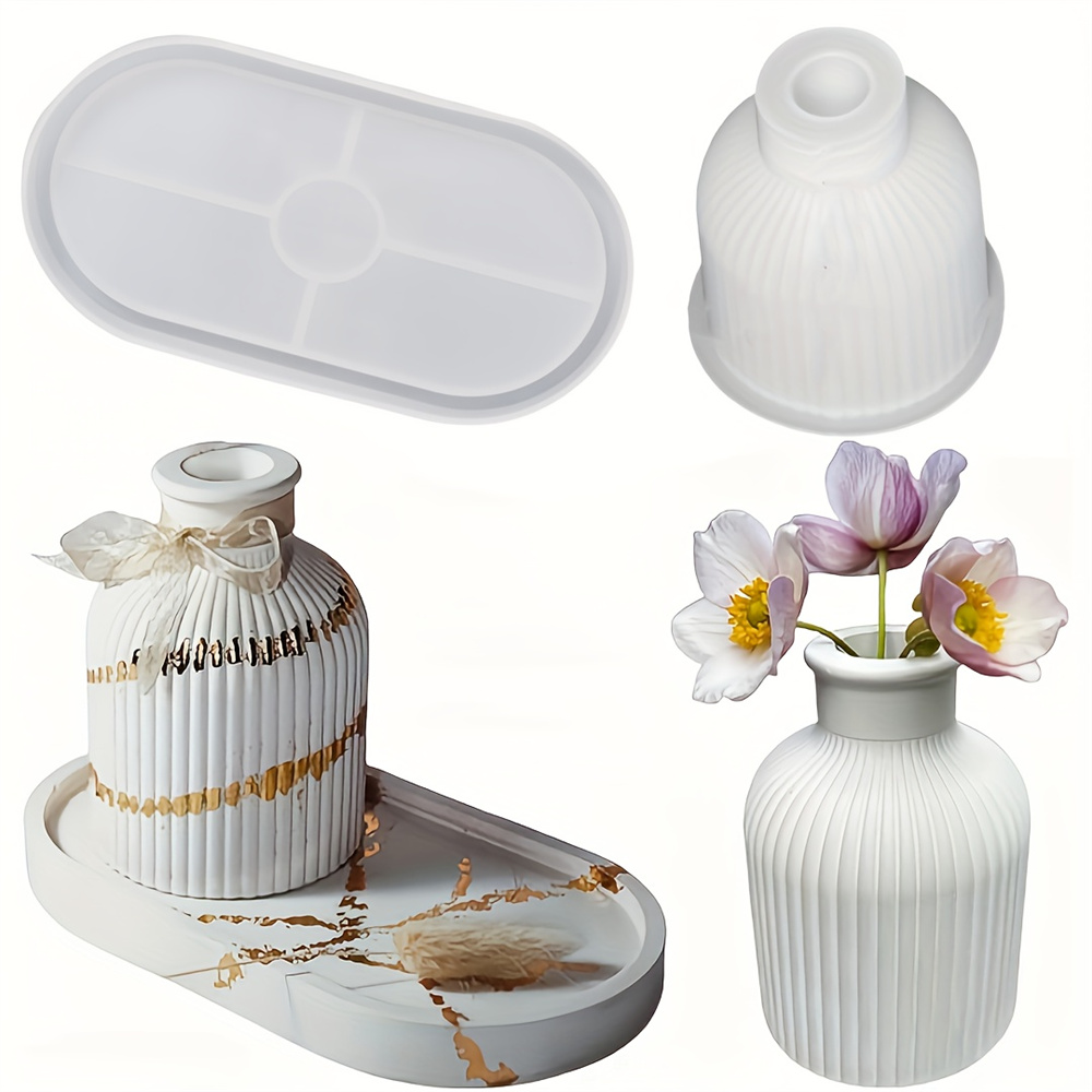 1/2pcs Vase Tray Silicone Mold - Coaster Mold Round 리뷰 및 가격