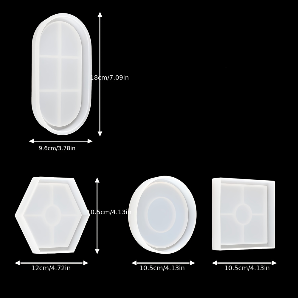 4pcs/Set Storage Tray Coaster  - Serving Tray Mold 리뷰 및 가격