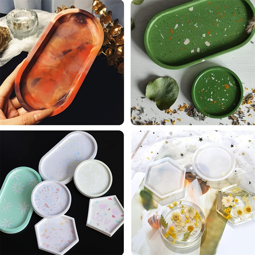 4pcs/Set Storage Tray Coaster  - Serving Tray Mold 리뷰 및 가격