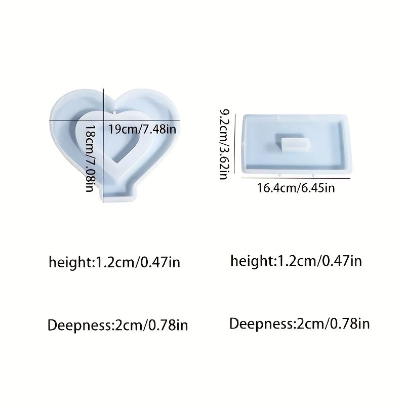 Heart Resin Molds, 2 Pieces Lo - Resin Craft Ideas 리뷰 및 가격