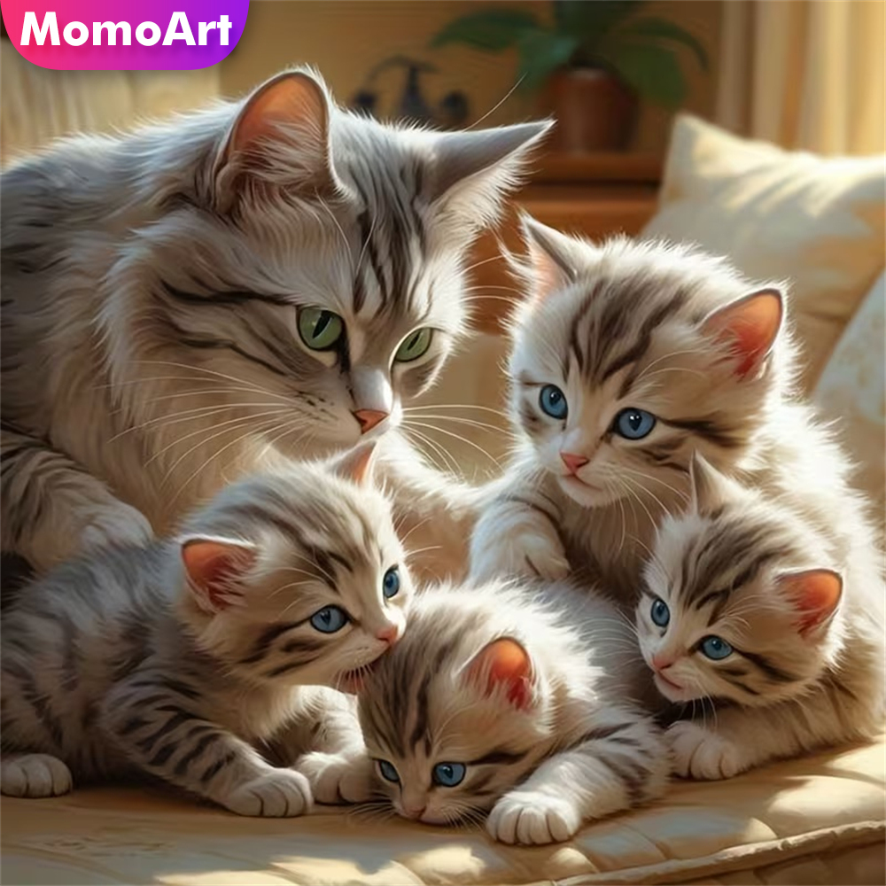 Momoart DIY Diamond Mosaic Cat - Resin Craft For Beginners 리뷰 및 가격