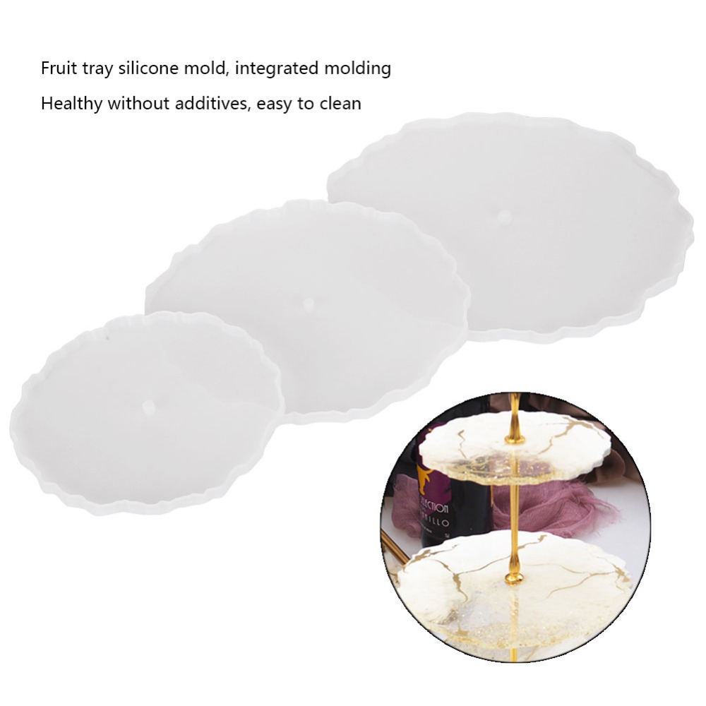 3pcs Irregular Round Fruit Tra - Coaster Mold Round 리뷰 및 가격