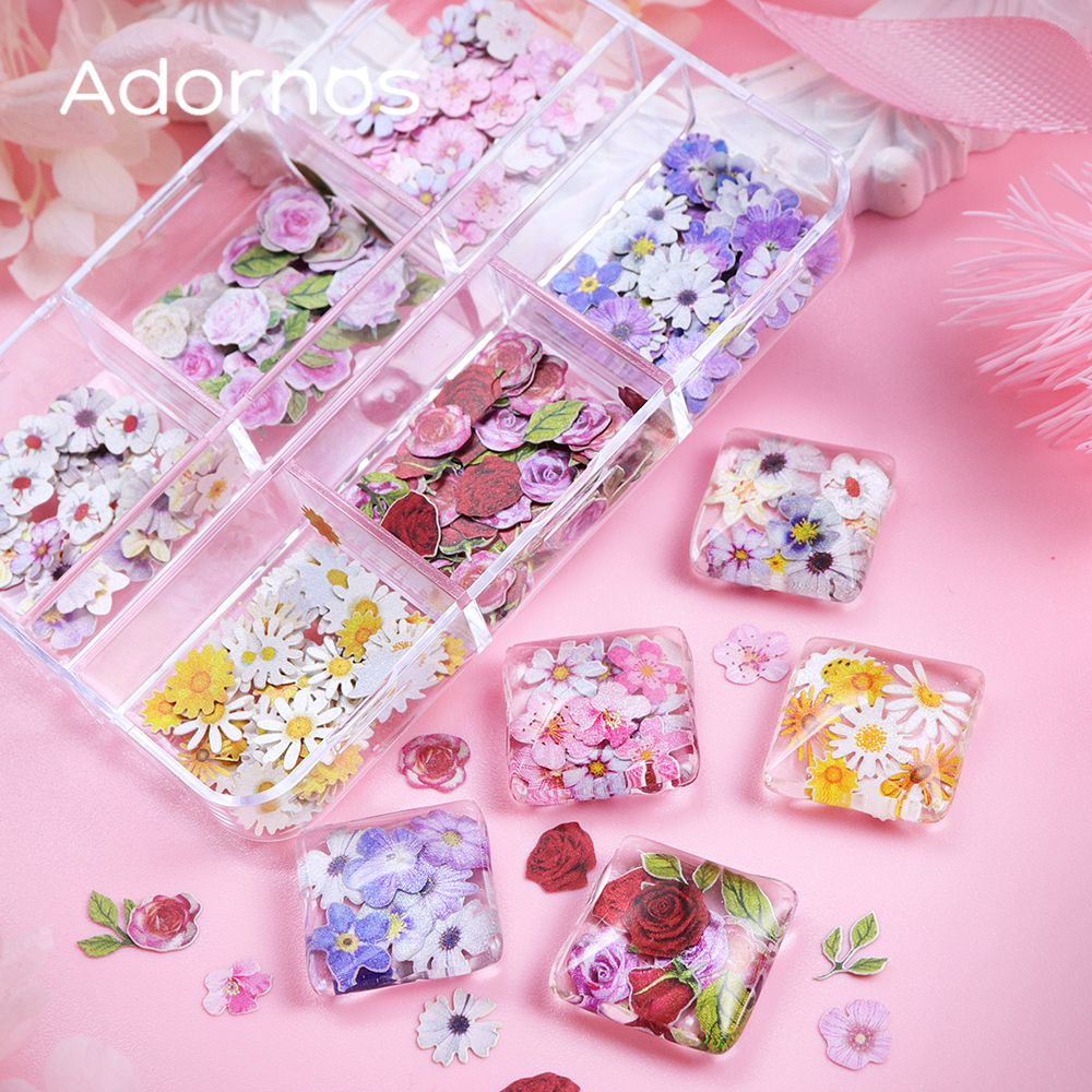 6 Grids Flowers Wood Pulp Chip - Resin Craft Ideas 리뷰 및 가격