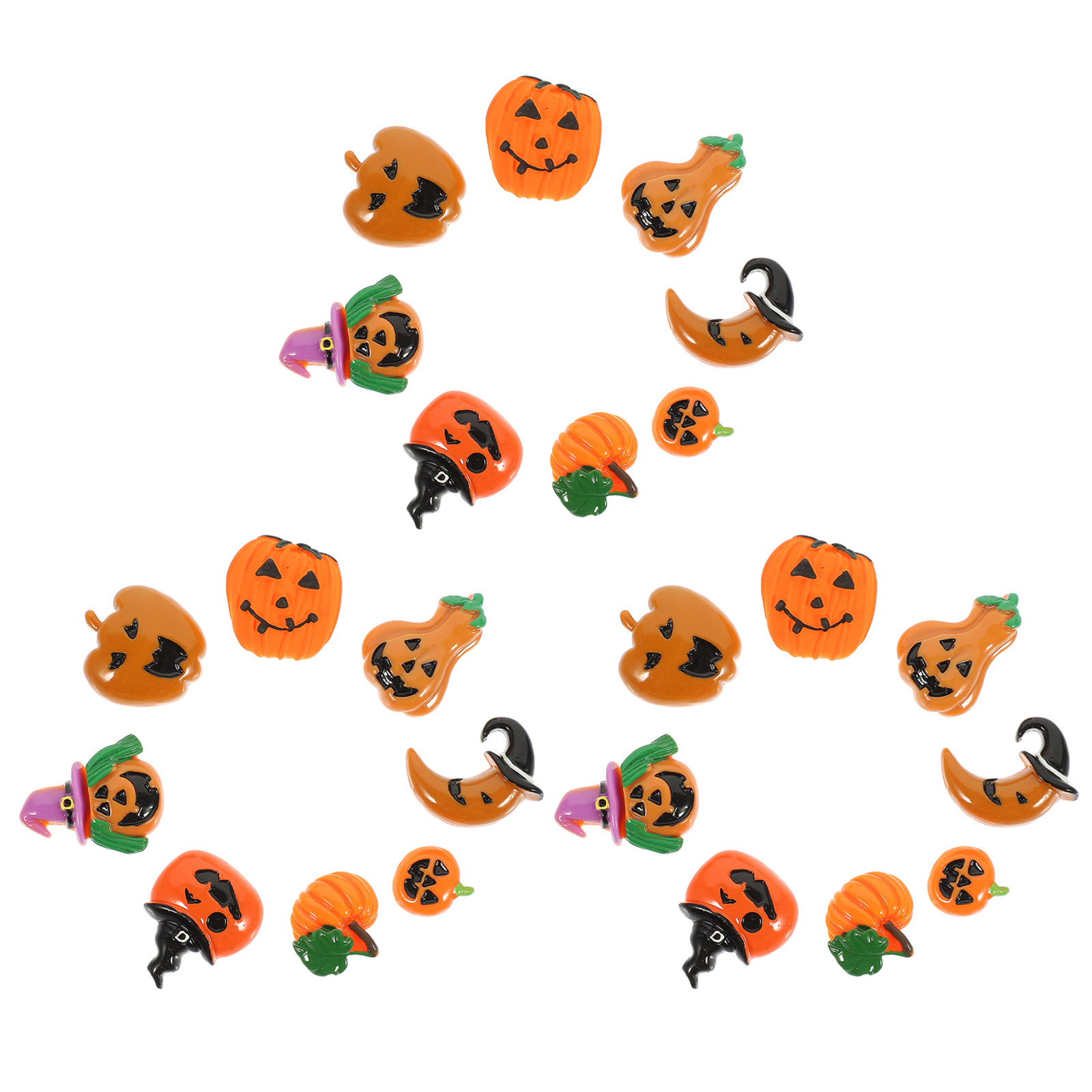 24Pcs Resin Halloween Pumpkin  - Resin Craft Supplies 리뷰 및 가격